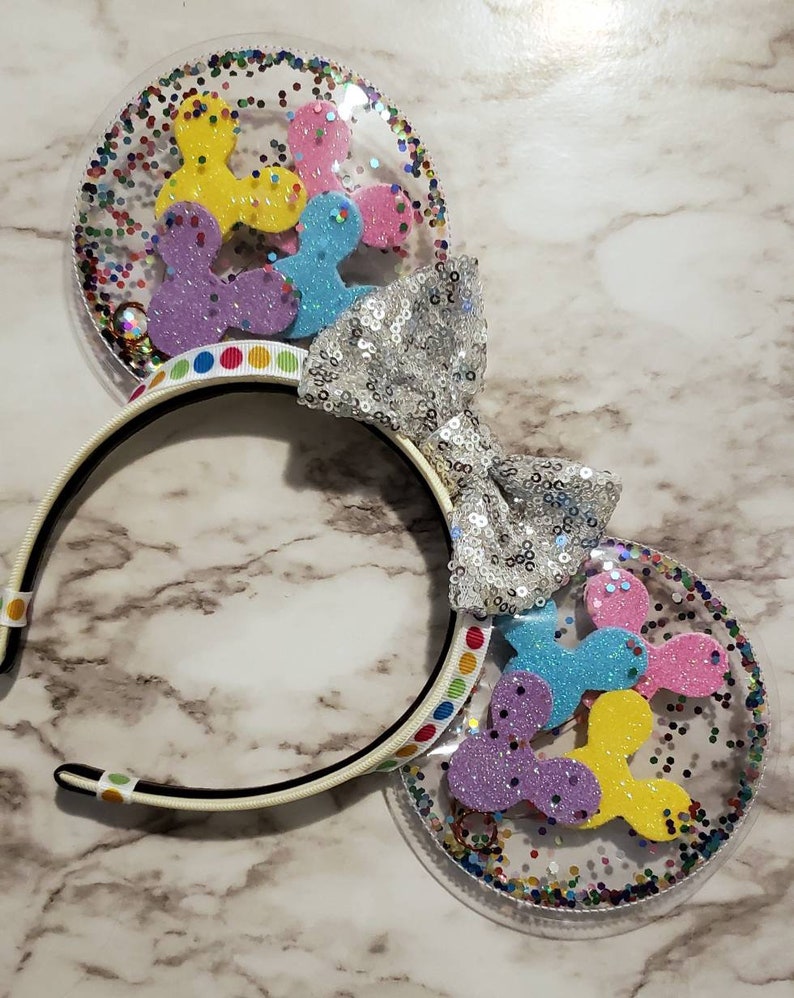 Mickey's 90th Birthday Minnie Ears  Mickey Balloon Ears  Pastels