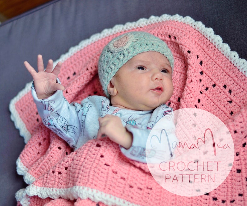 Hearts Baby Blanket Crochet Pattern PDF | Etsy