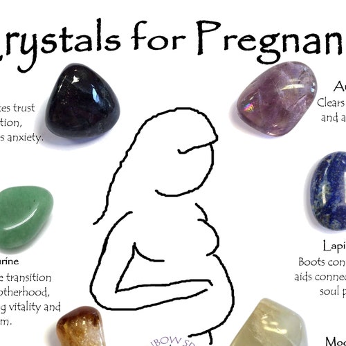 Pregnancy Crystals Set Crytsals for Pregnancy Fertility Etsy