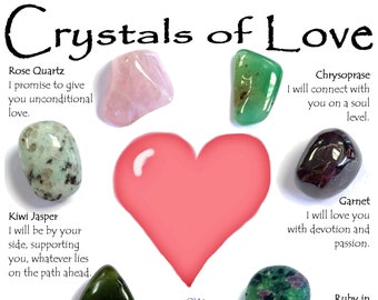 Crystals of Love Set - Anniversary / Valentines