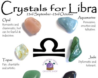 Libra Birthstones Crystal Set