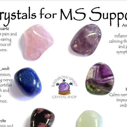 Multiple Sclerosis MS Crystal Support Set Etsy