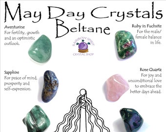 Parure de cristaux Beltane May Day