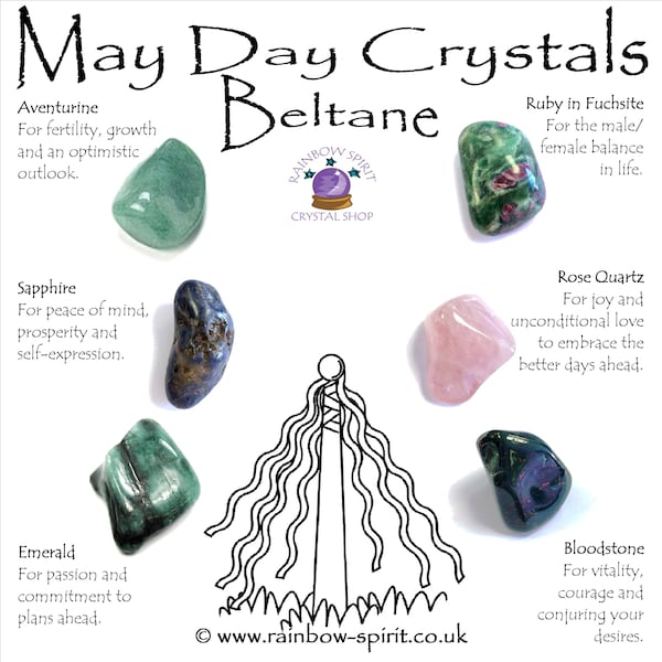 May Day Beltane Crystal Set