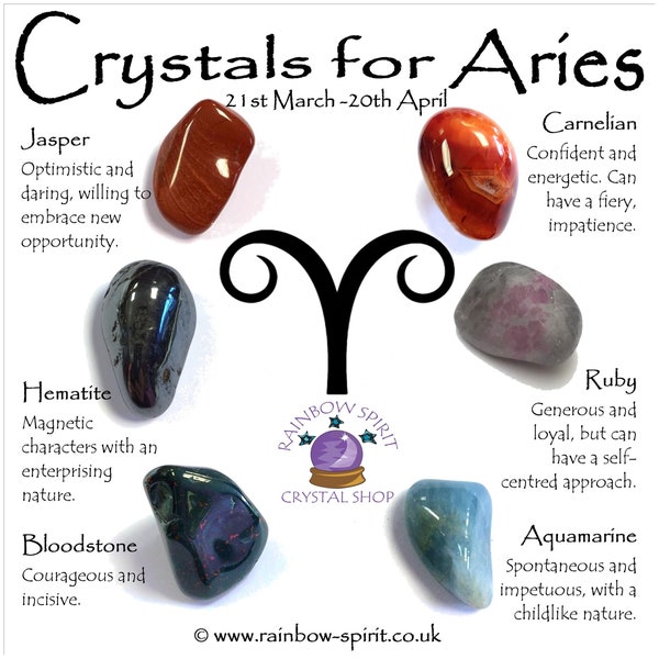 Aries Birthstones Crystal Set