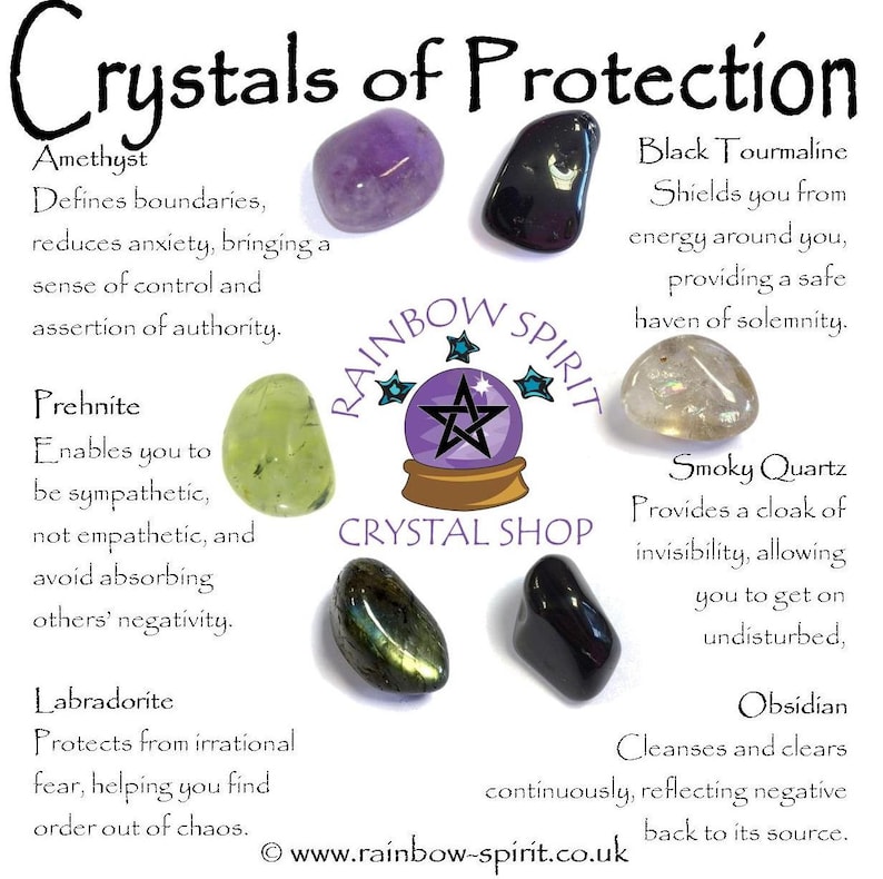 Crystals for Protection Etsy