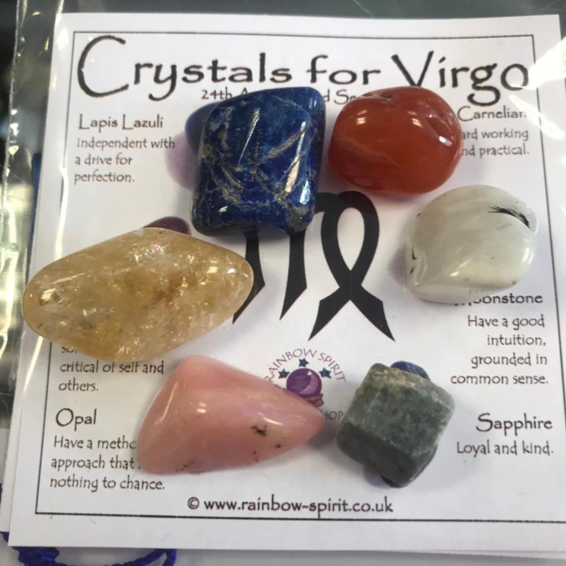 Virgo Birthstones Crystal Set Etsy