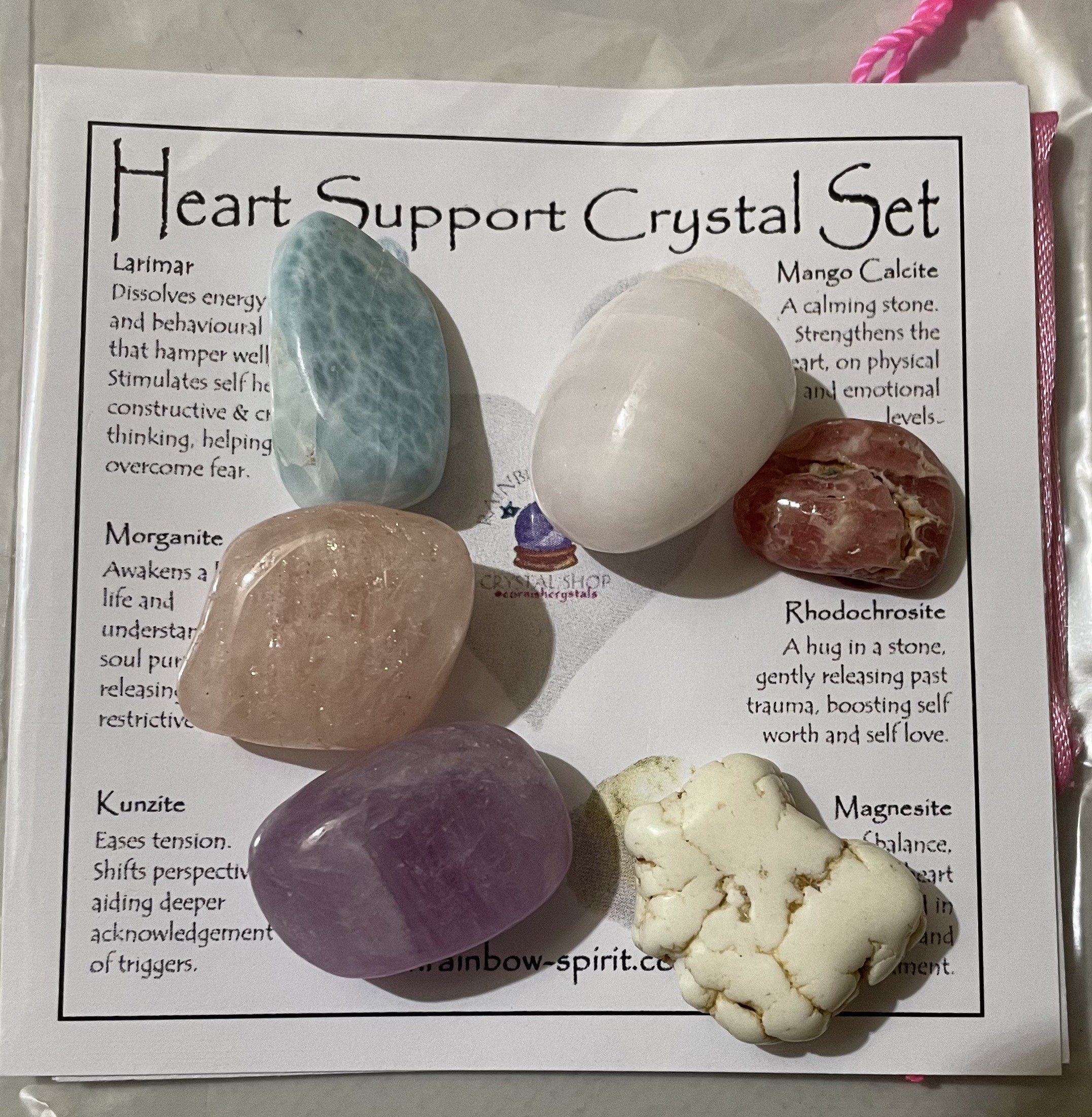 Heart Support Crystal Set - Etsy