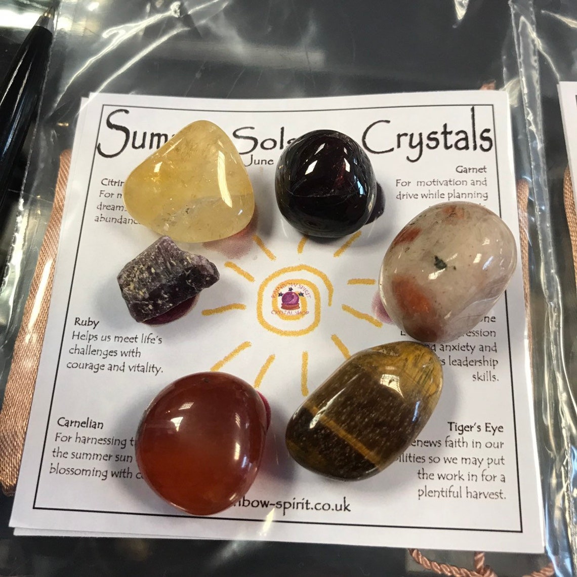 Summer Solstice Litha Crystal Set Etsy