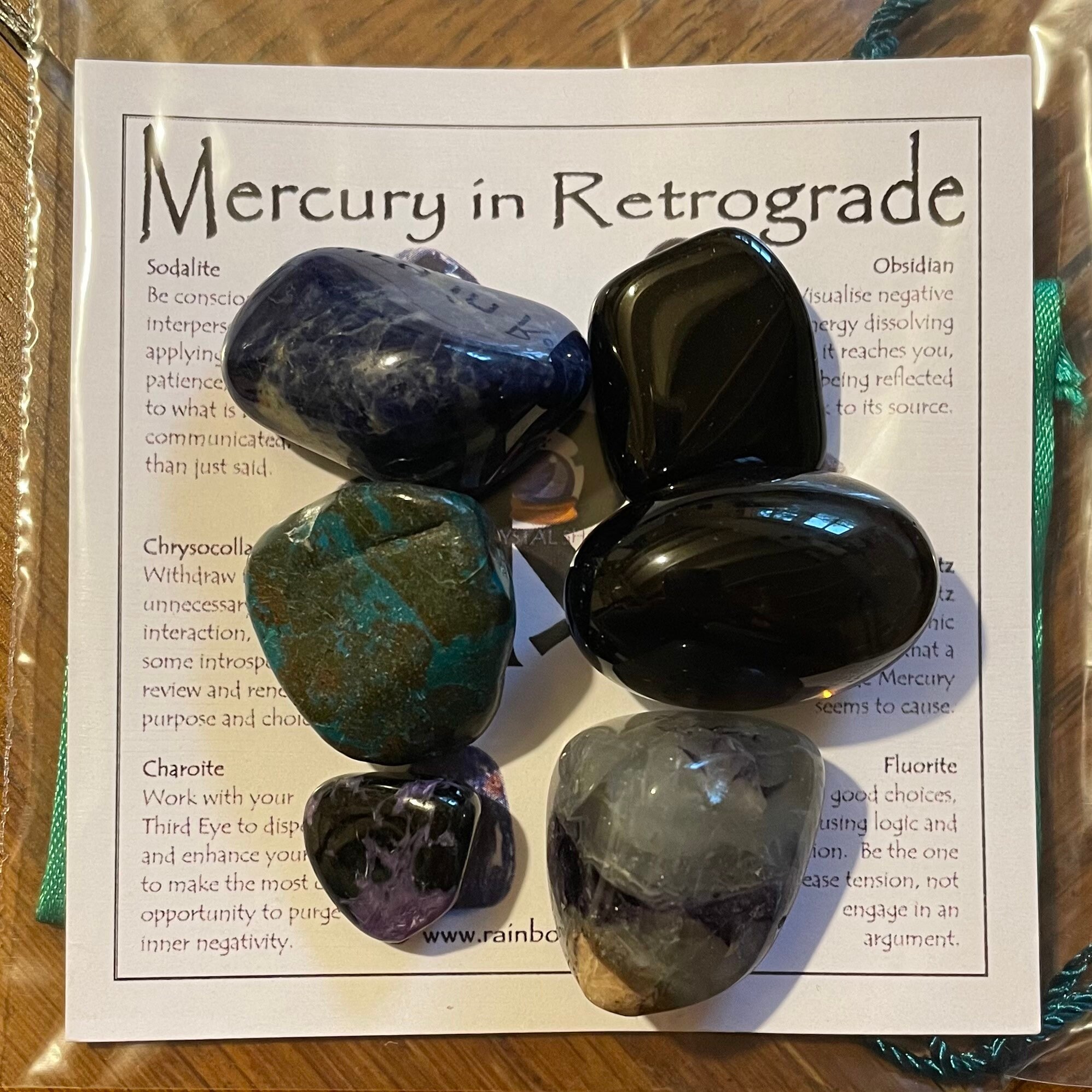 Mercury in Retrograde Crystal Set Etsy UK