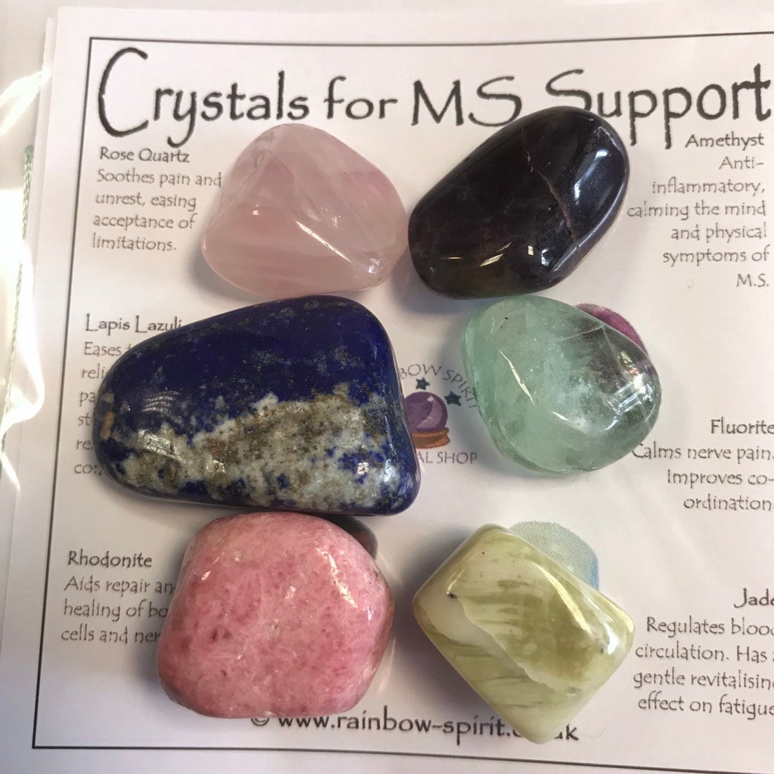 Multiple Sclerosis MS Crystal Support Set Etsy UK