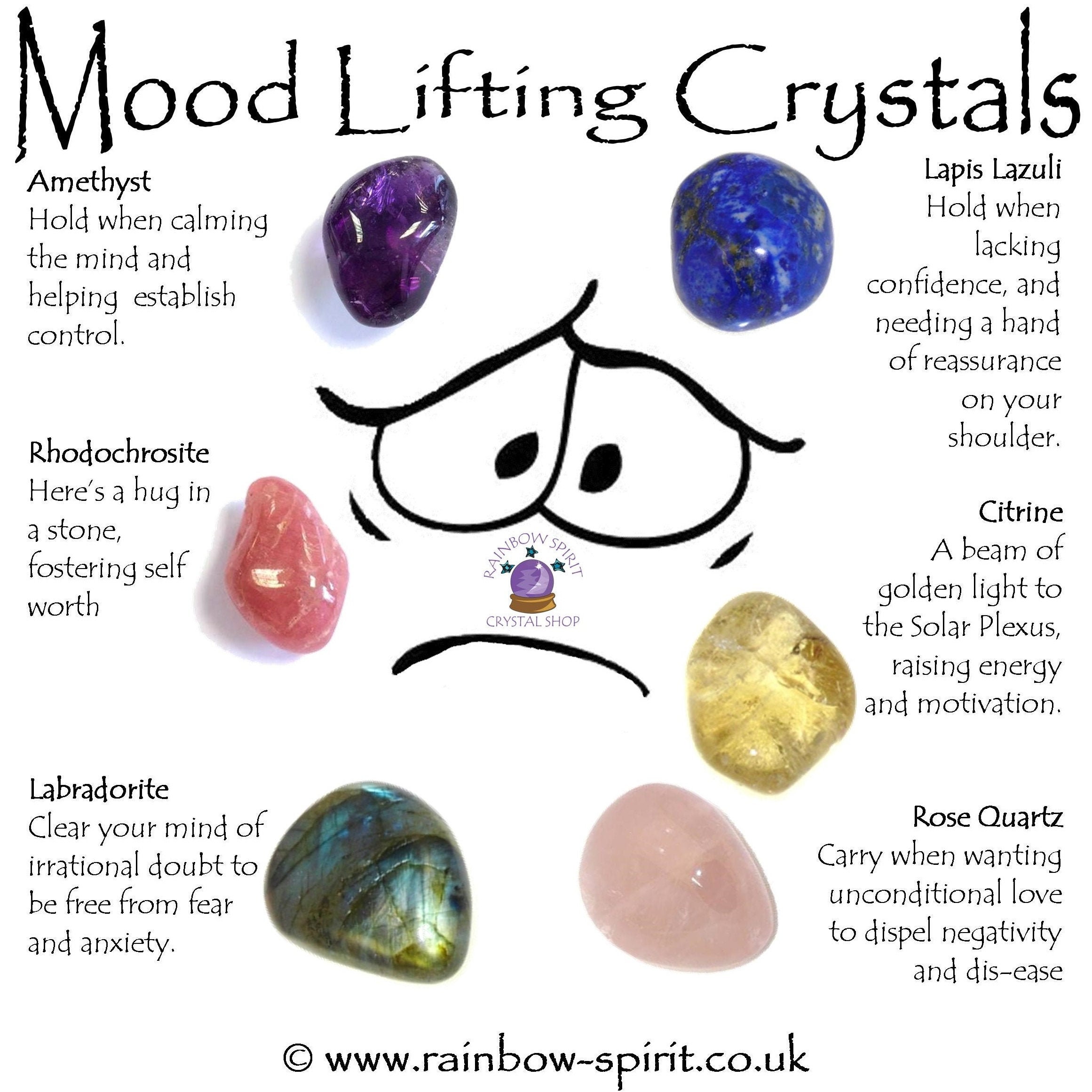 Mood Lifting Crystal Set Etsy Australia