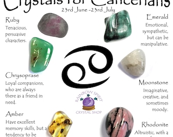 Cancer Birthstones Crystal Set