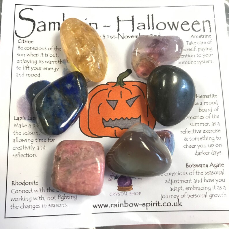Halloween Samhain Crystal Set - Etsy