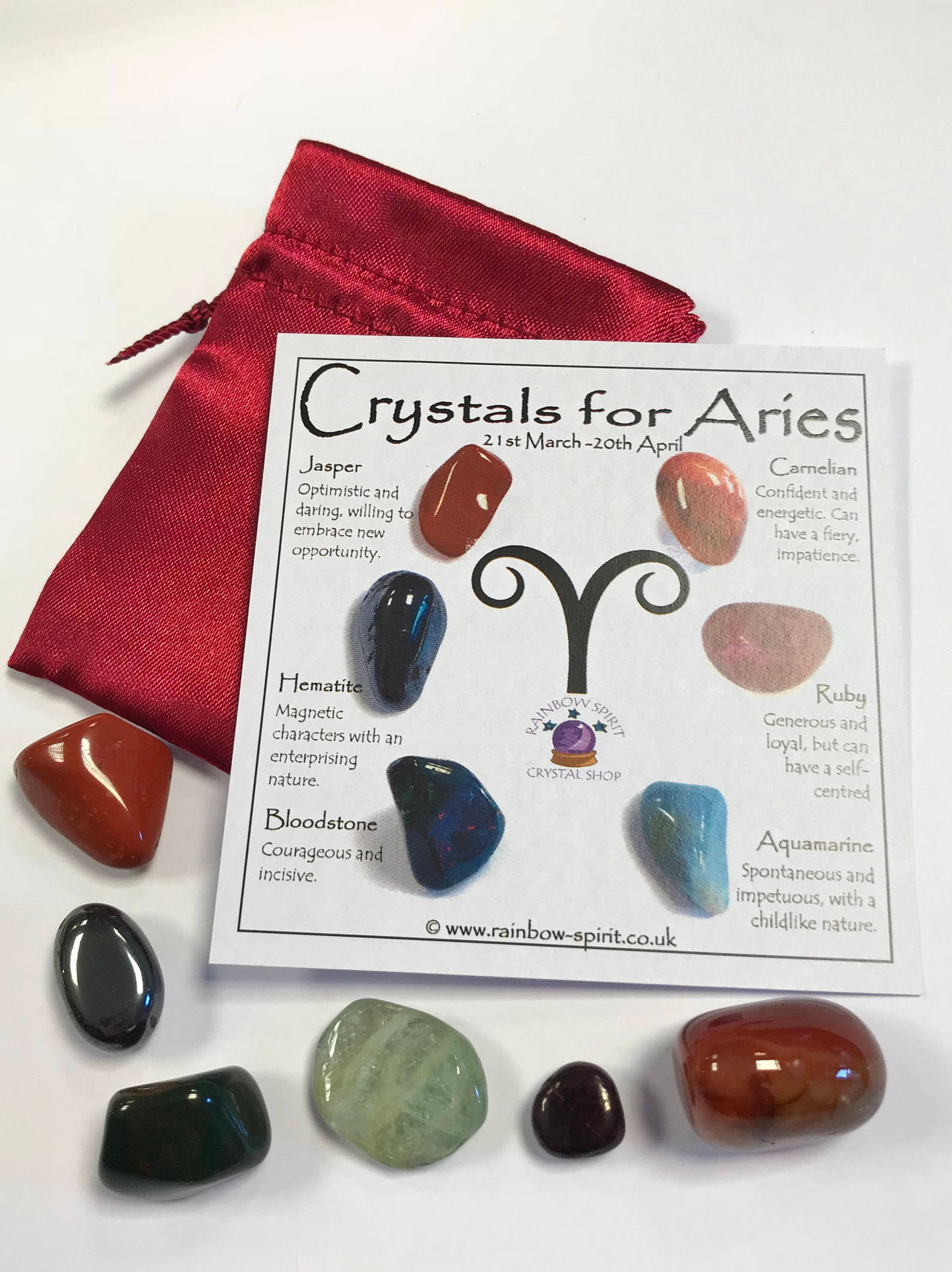 Aries Birthstones Crystal Set | Etsy