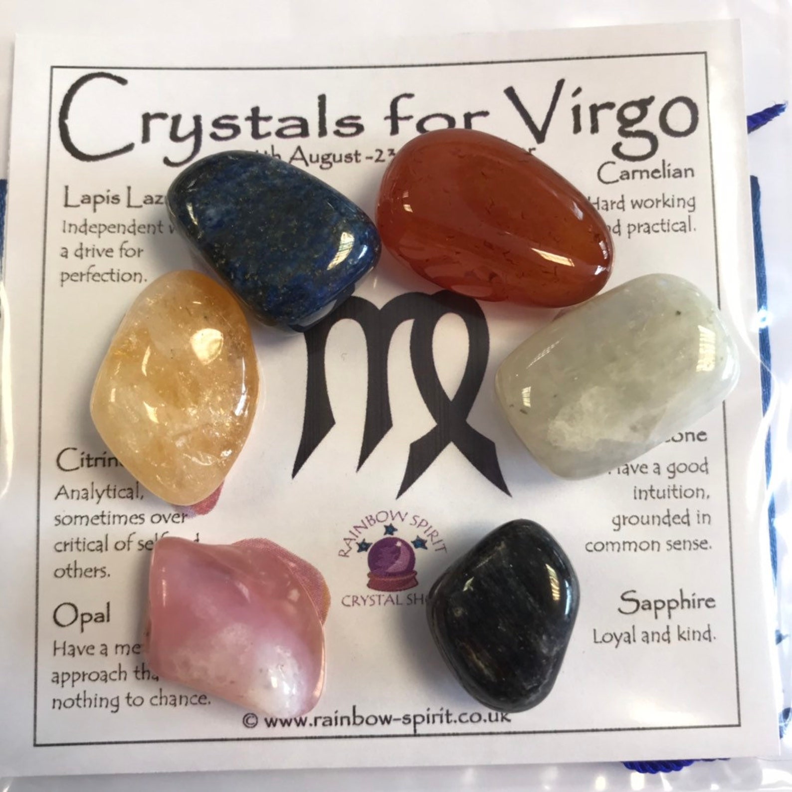Virgo Birthstones Crystal Set Etsy