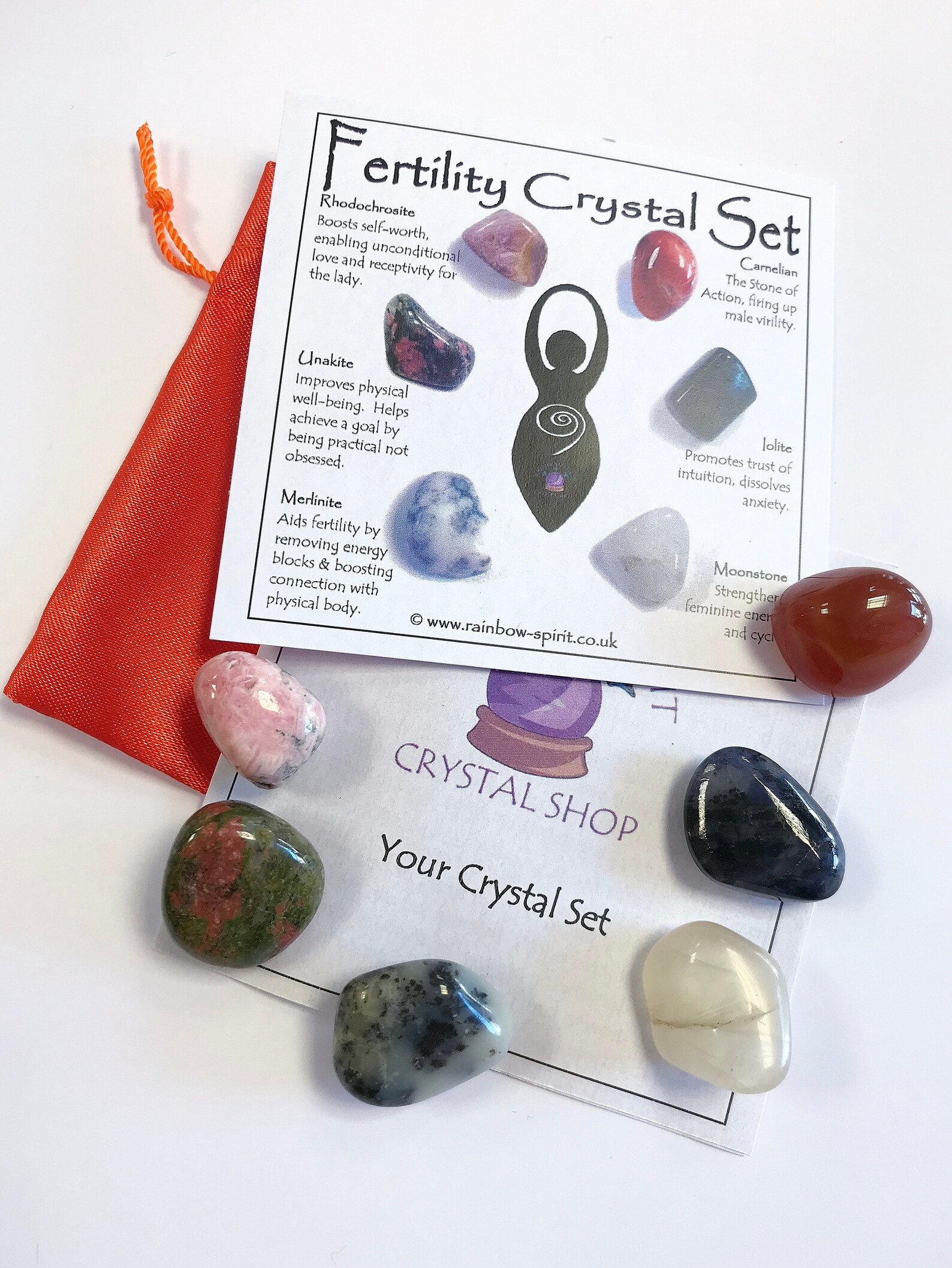 Fertility Support Crystal Set - Etsy