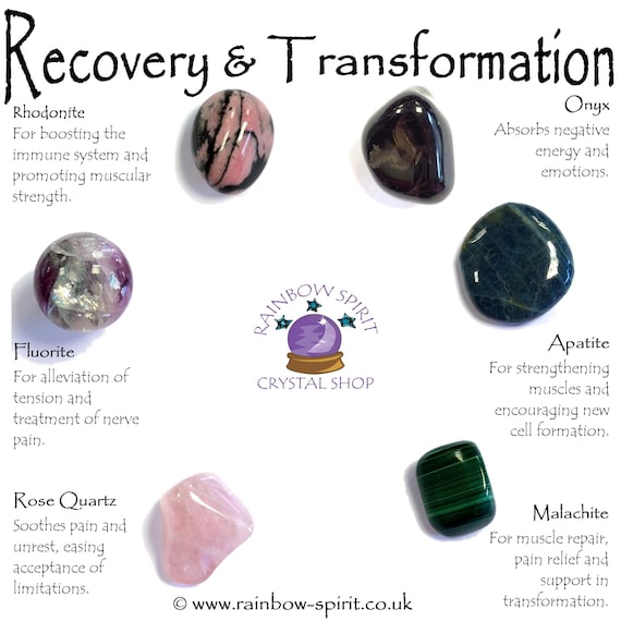 Recovery & Transformation Crystal Set - Etsy Recovery & Transformation Crystal Set - Etsy