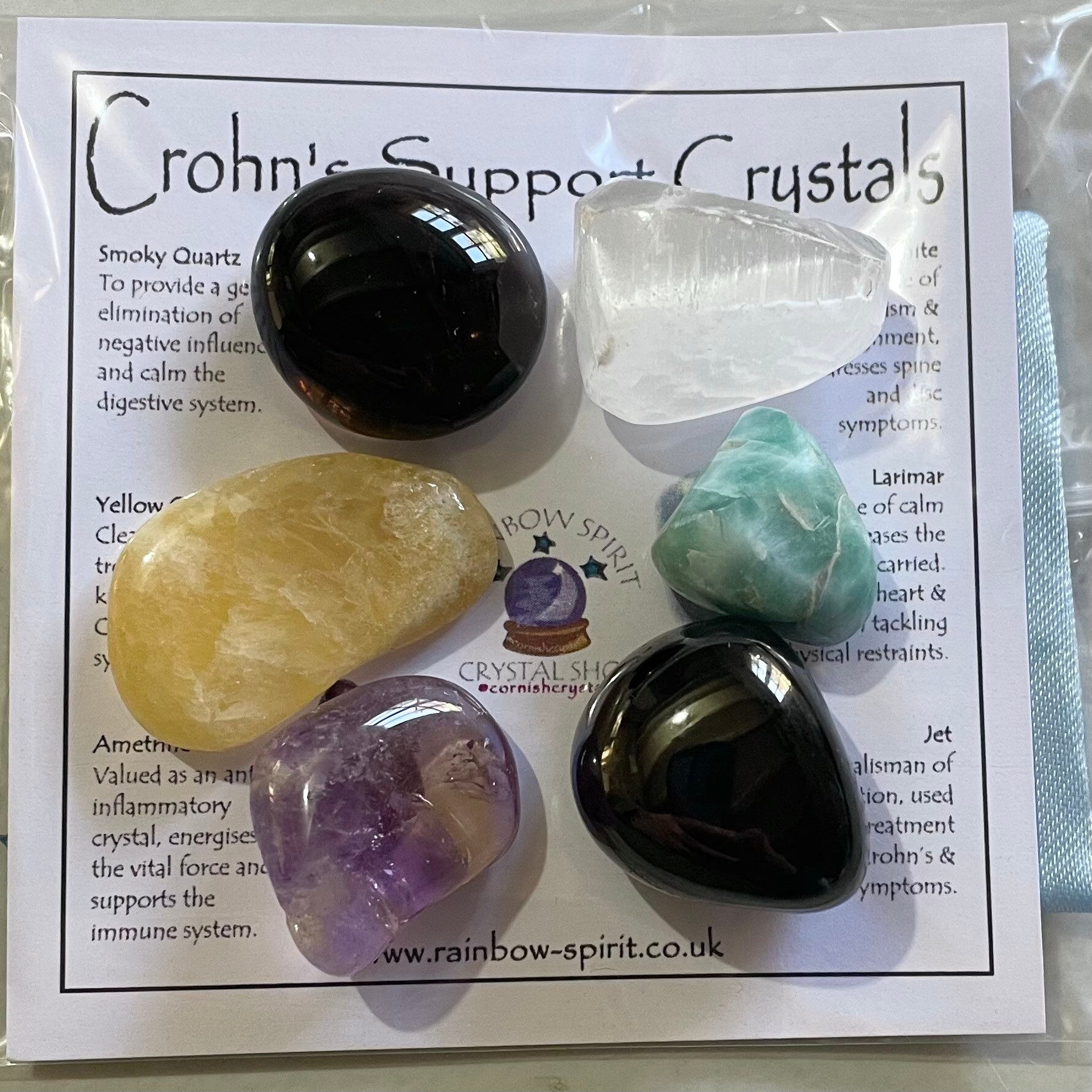 Crohn’s Support Crystal Set - Etsy