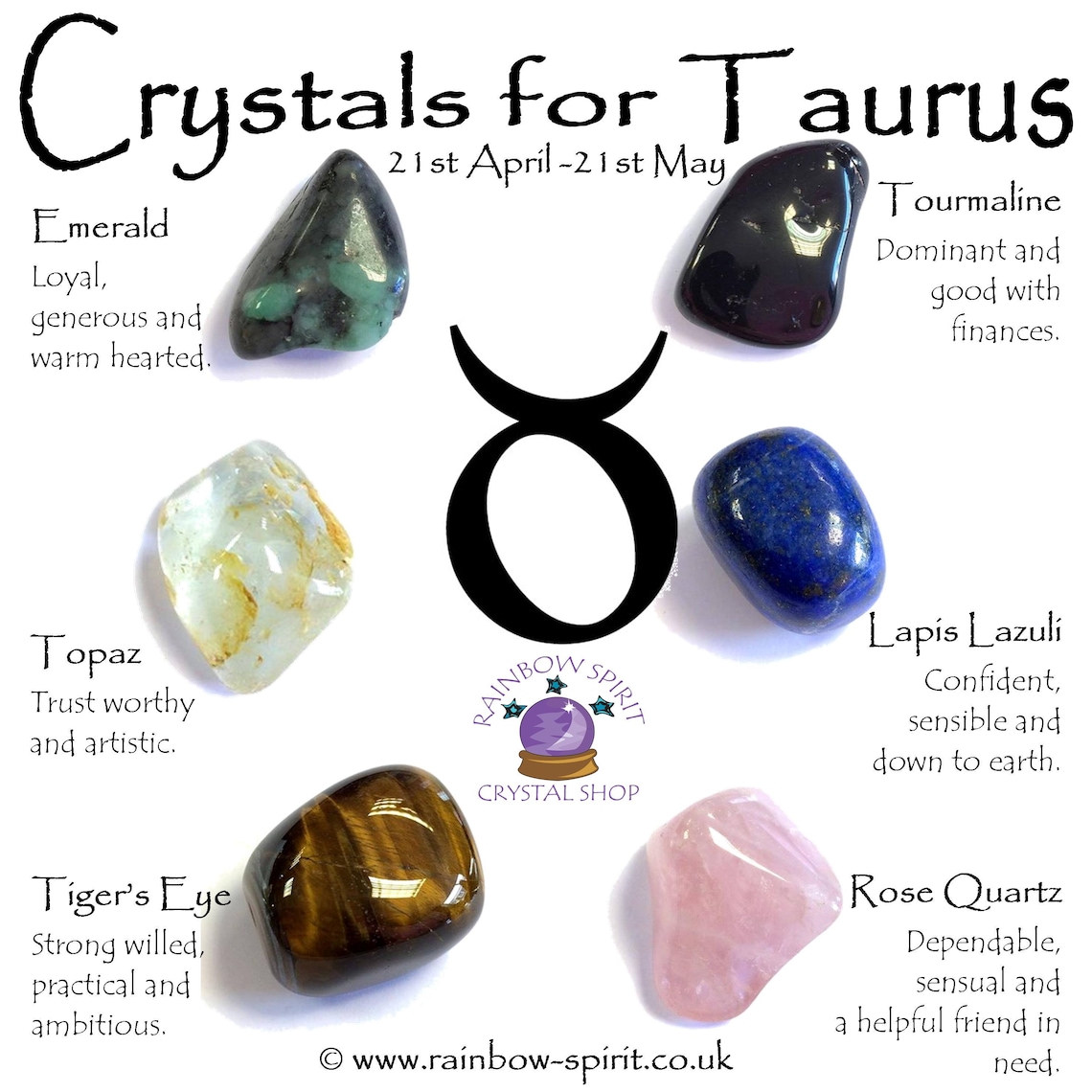 Taurus Birthstones Crystal Set Etsy