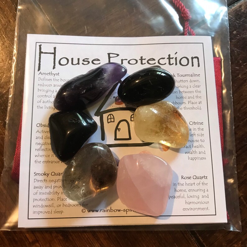 House Home Protection Crystal Set Etsy