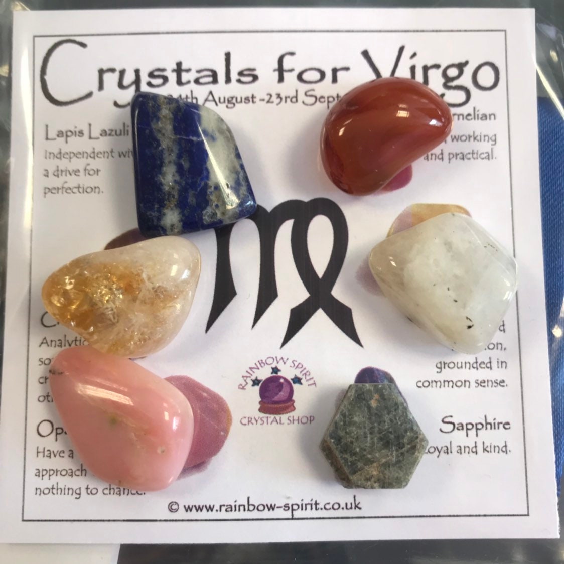 Virgo Birthstones Crystal Set Etsy
