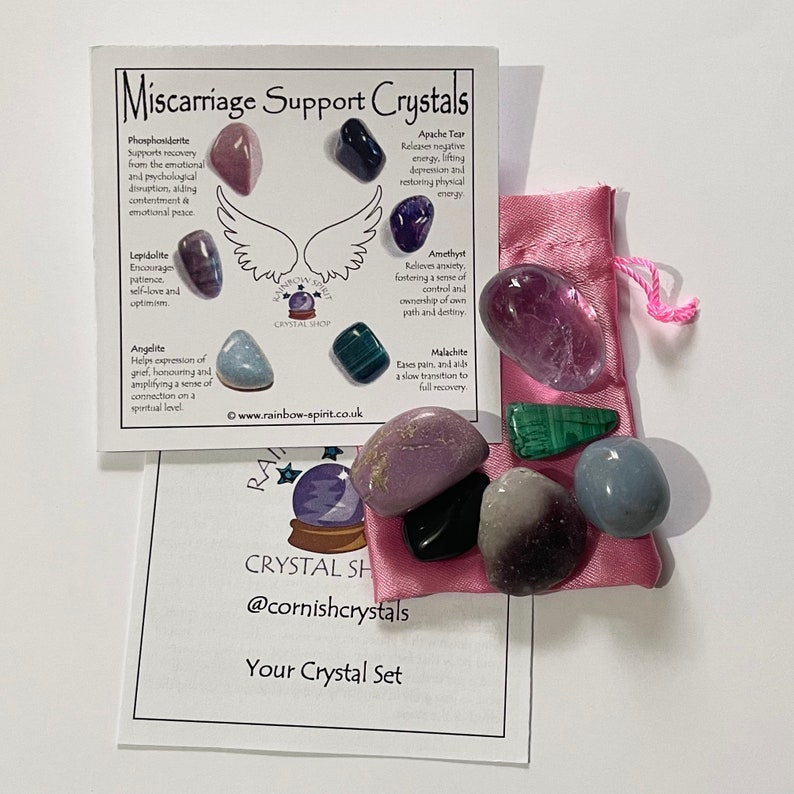 Miscarriage Support Crystal Set Etsy
