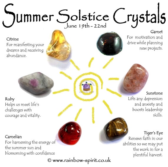 天さん専用 6セット Summer Solstice Litha Crystal Set - Etsy Polska