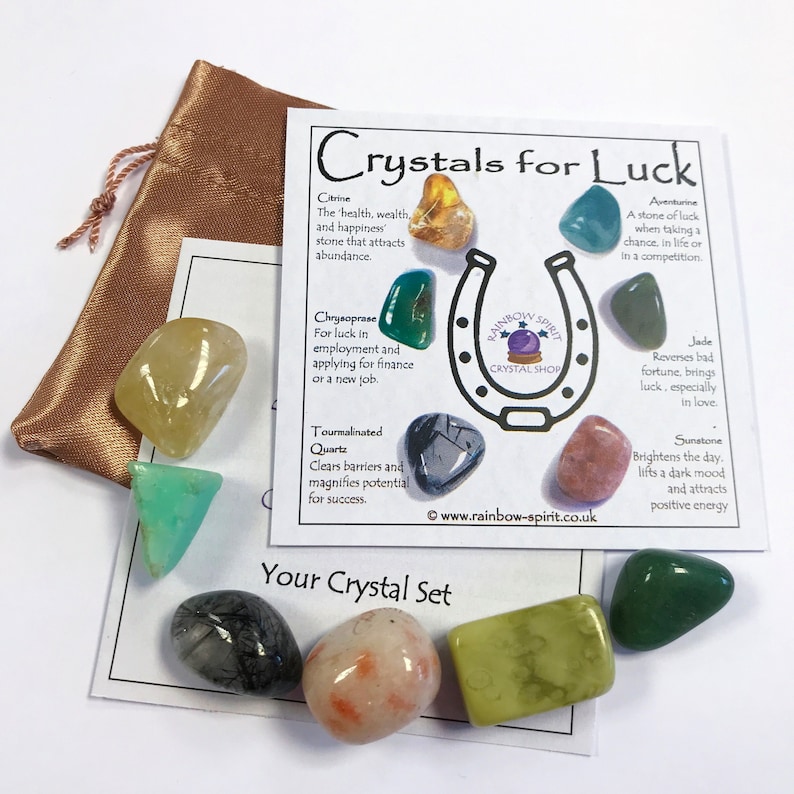 Crystals of Luck Set Etsy