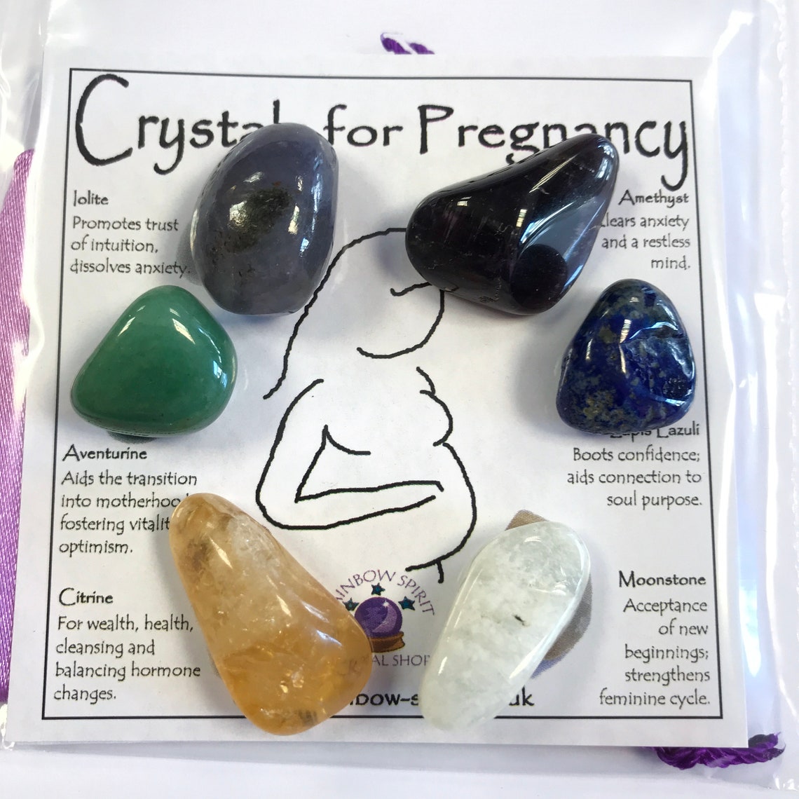 Crystal Set for Pregnancy Etsy