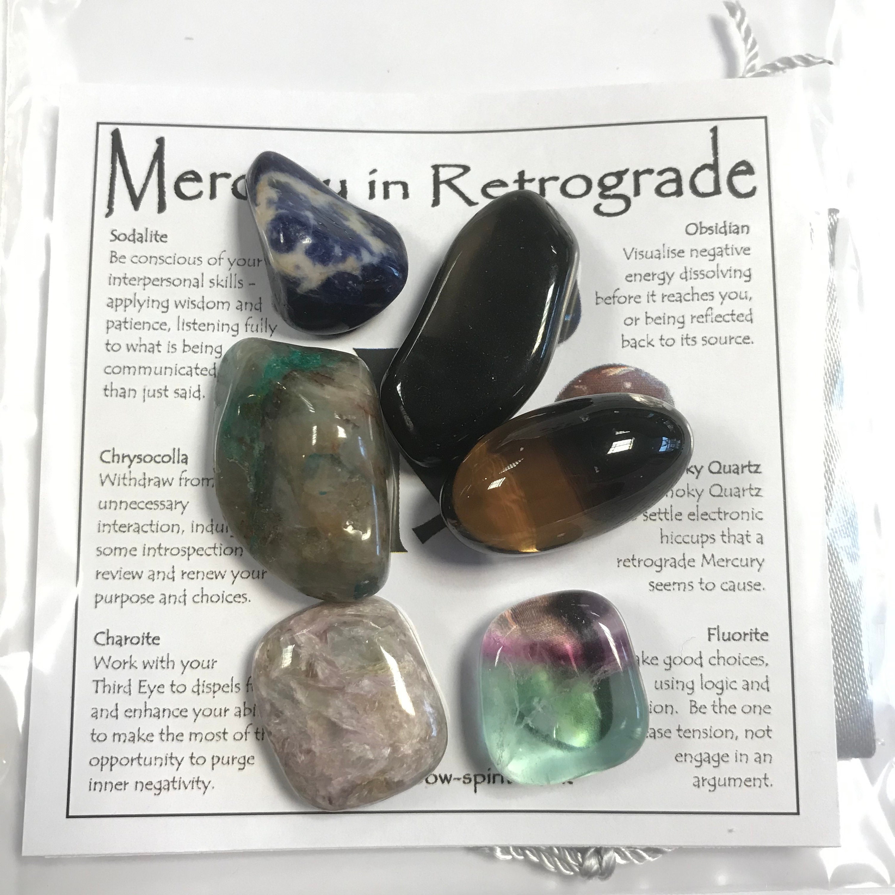 Mercury in Retrograde Crystal Set - Etsy UK