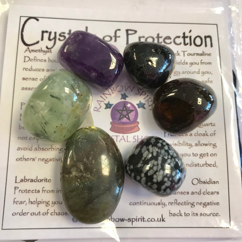 Crystals of Protection Etsy UK