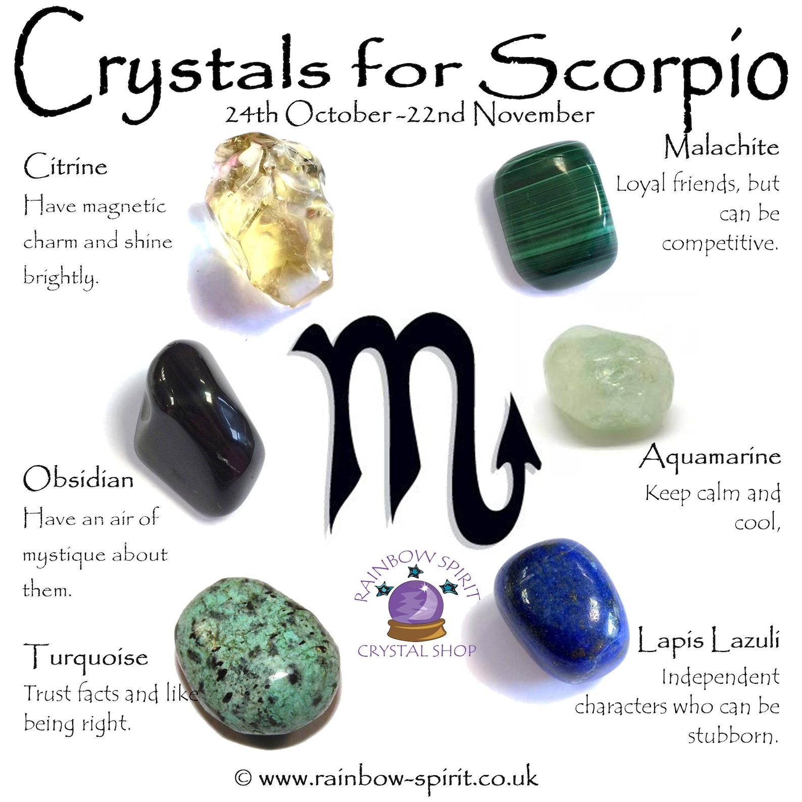 Scorpio Birthstones Crystal Set Etsy Australia