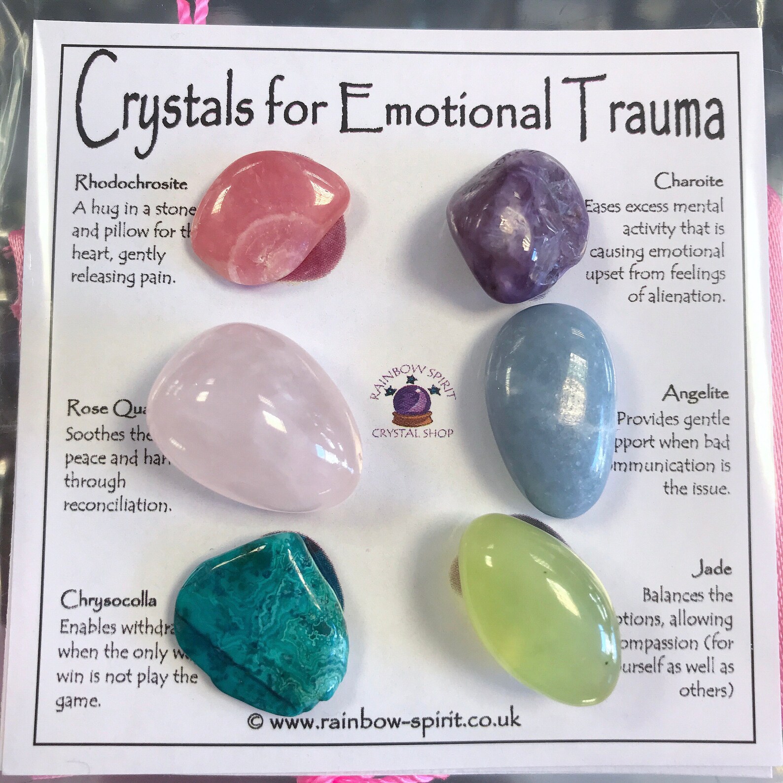 Emotional Trauma Support Crystal Set Etsy