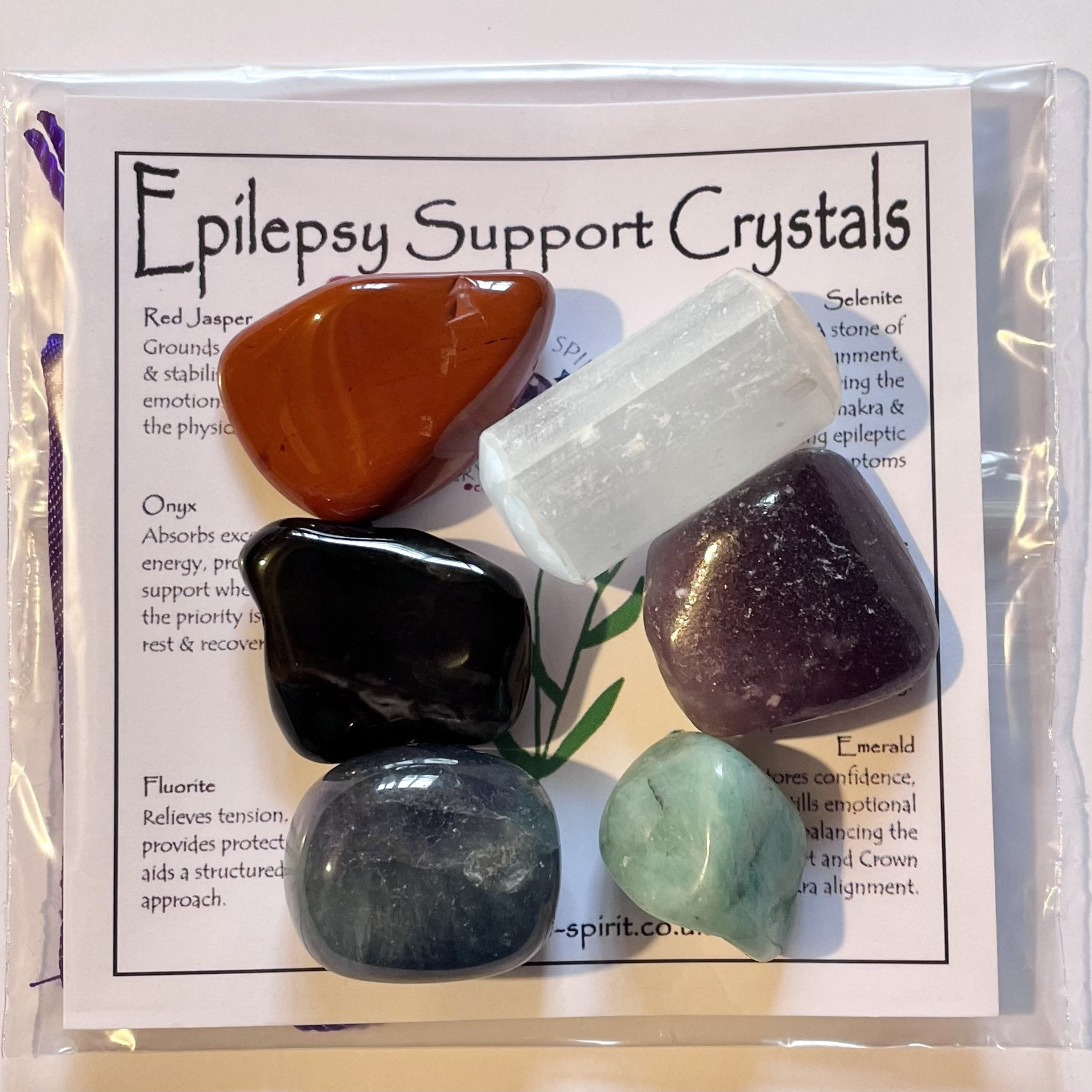 Epilepsy Support Crystal Set Etsy