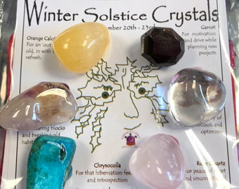 Winter Solstice Yule Crystal Set - Etsy Winter Solstice Yule Crystal Set - Etsy