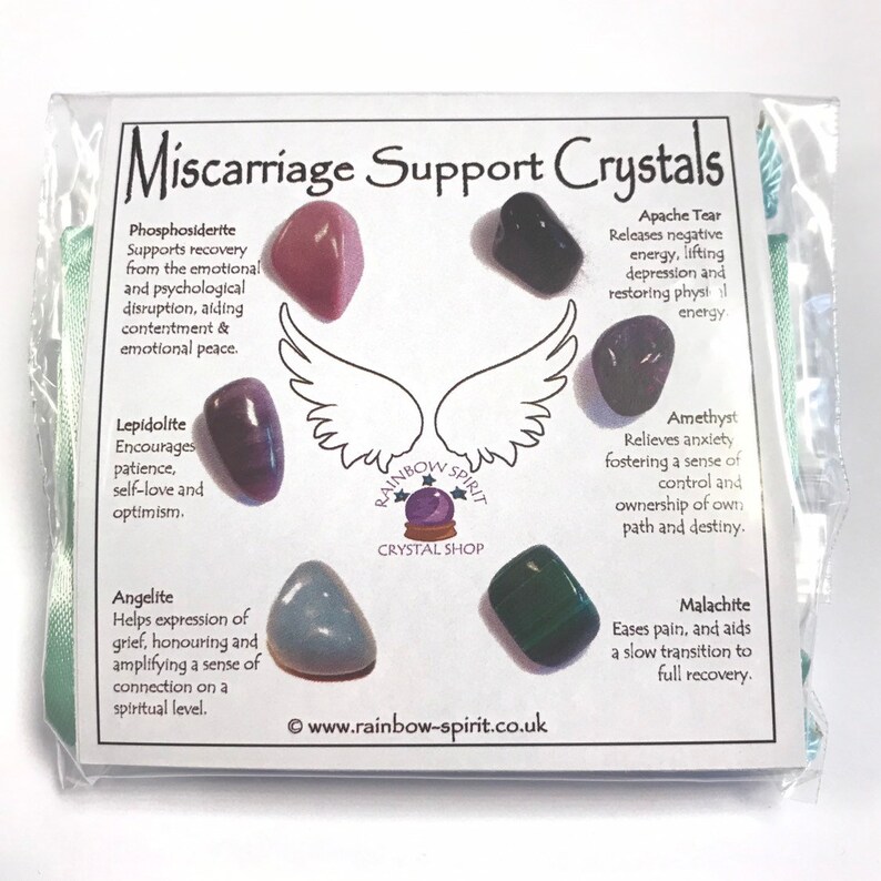 Miscarriage Support Crystal Set Etsy
