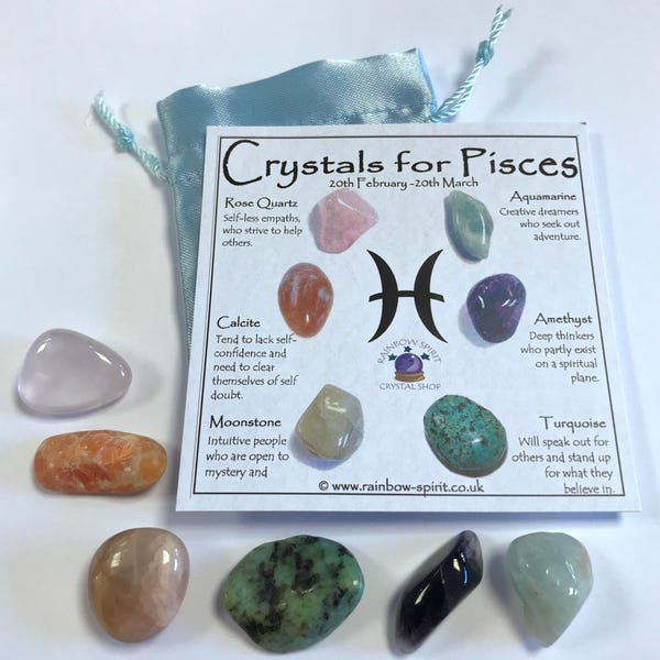 Pisces Birthstones Crystal Set