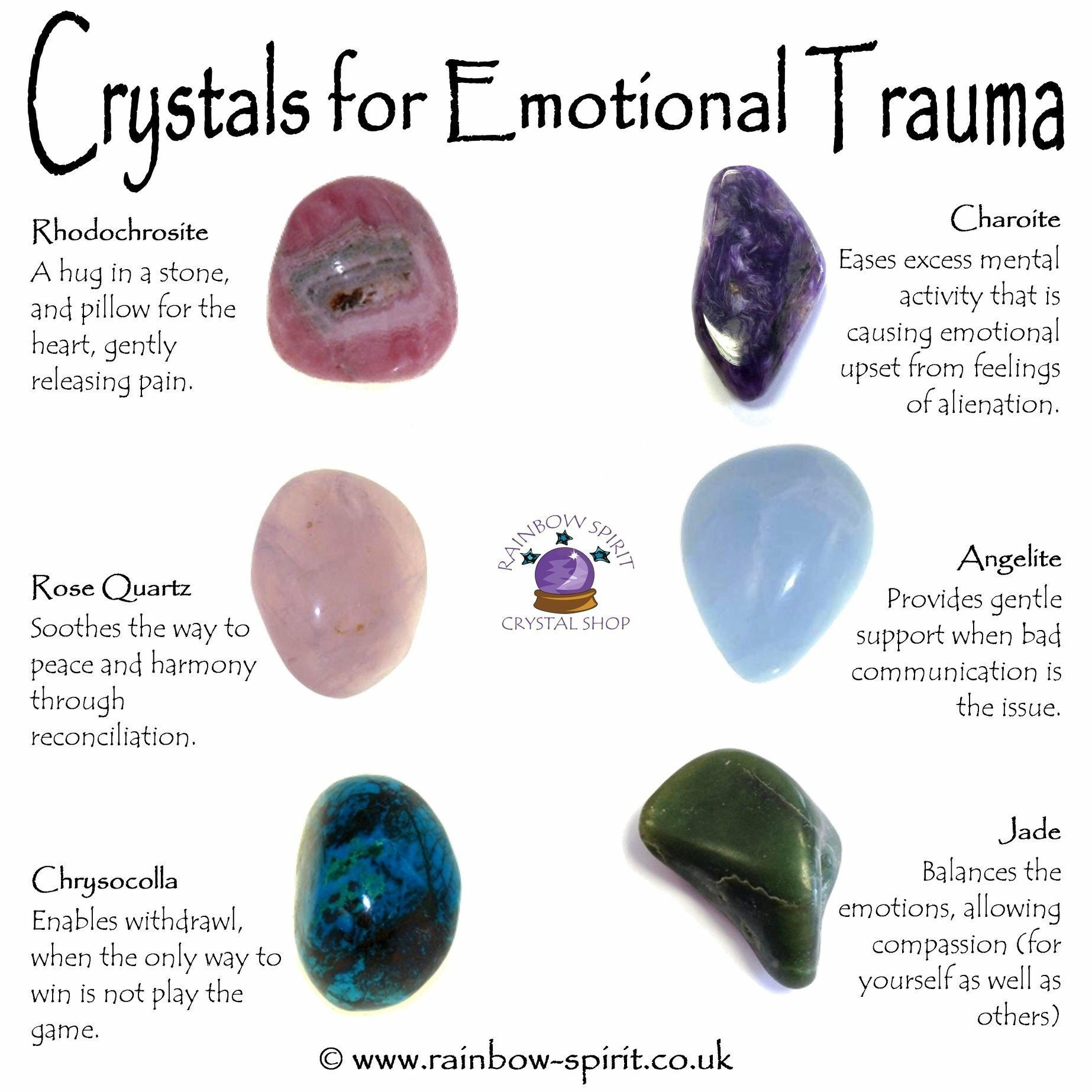 CRYSTALS FOR HEALING, Stress Relief, Anxiety Relief, Sleep, Emotional  Balance, Calming, Positive Energy, Positivity, Gemstones, Stones 