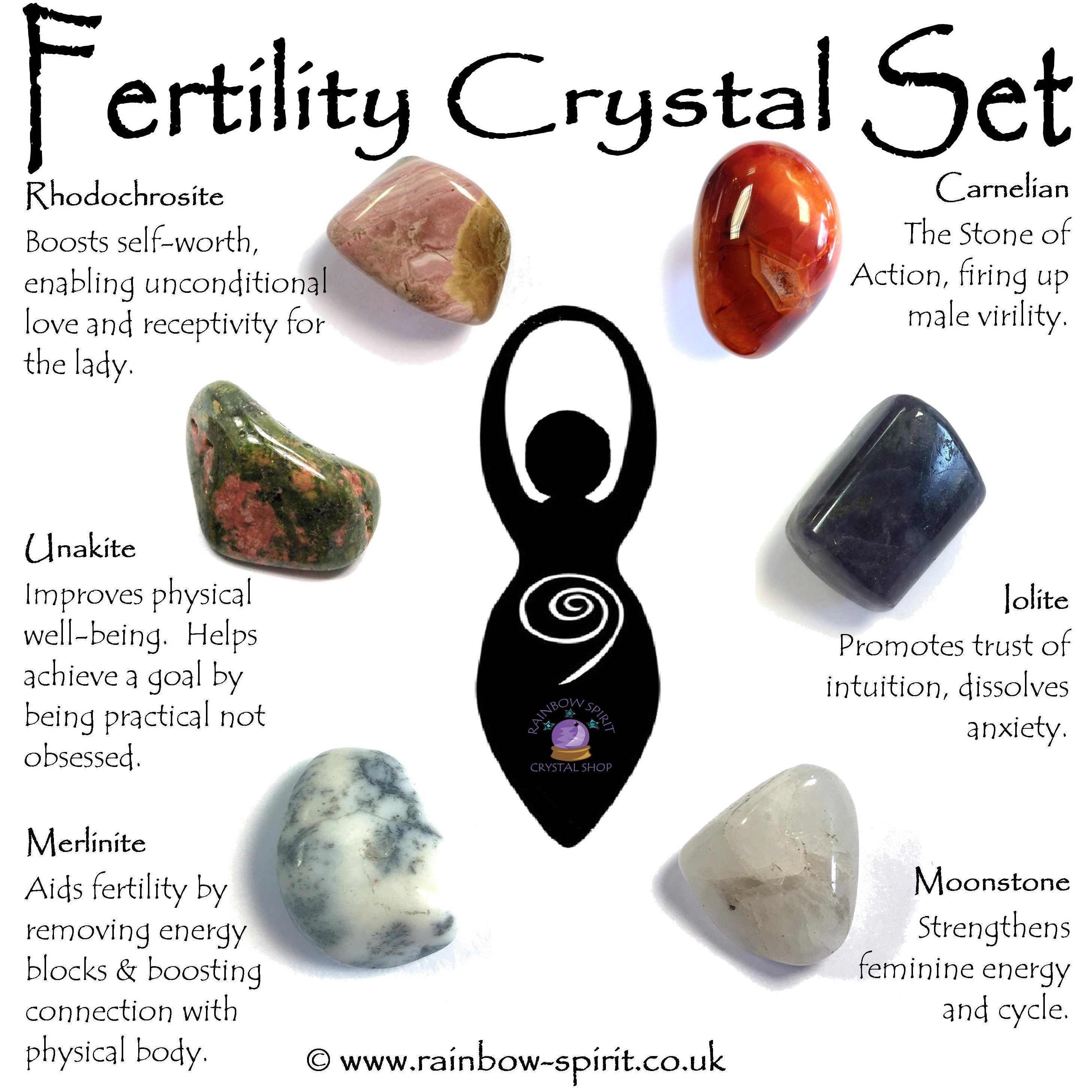 Fertility Support Crystal Set Etsy Australia