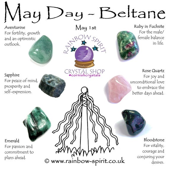 May Day Beltane Crystal Set