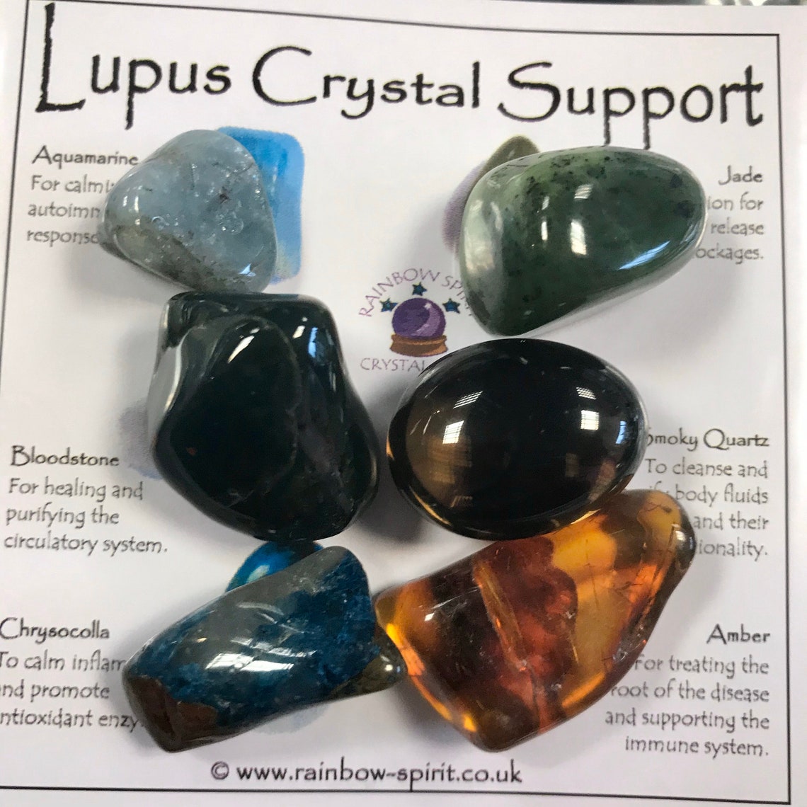 Lupus Support Crystal Set Etsy