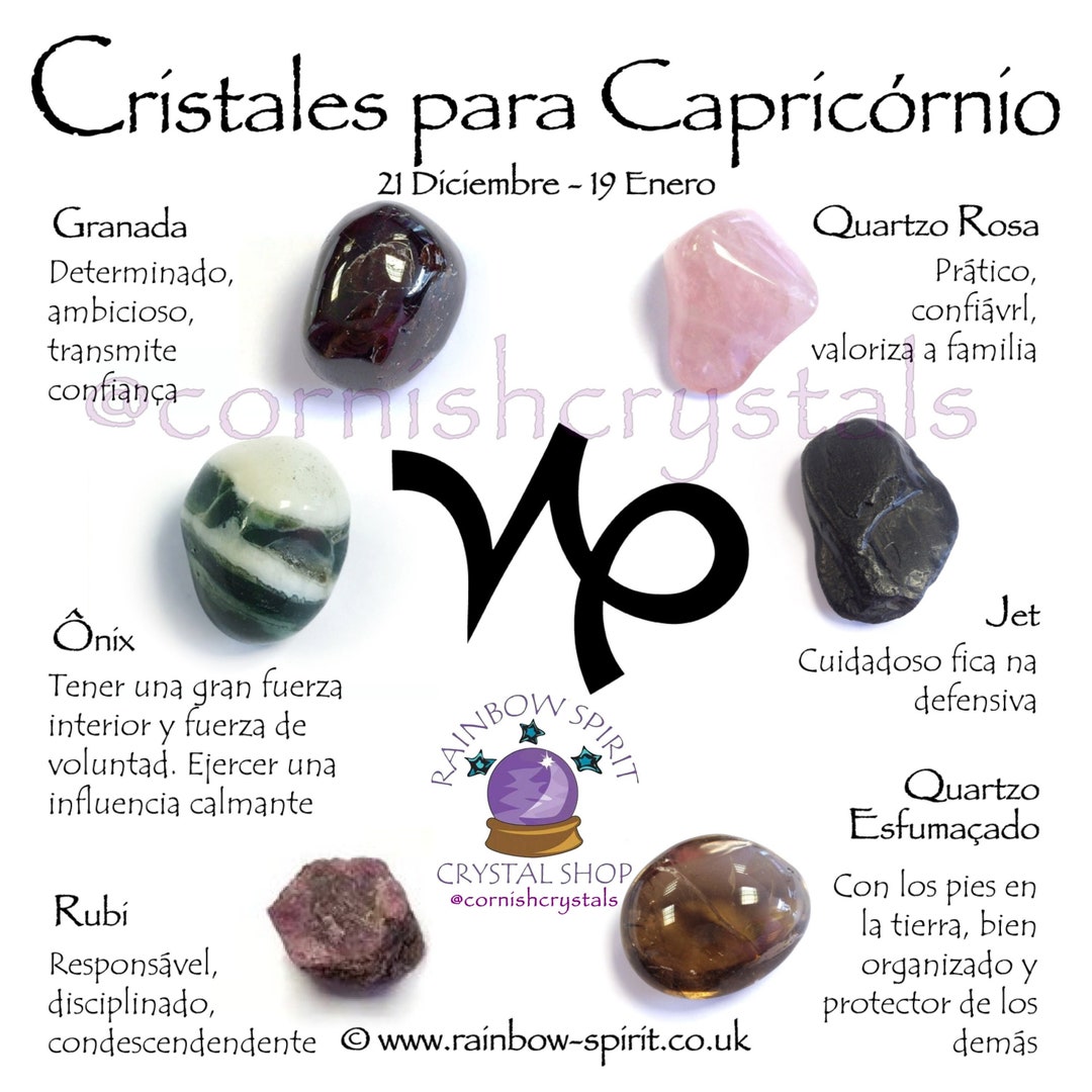 Cristales Para Capricornio Piedra Natalica Etsy