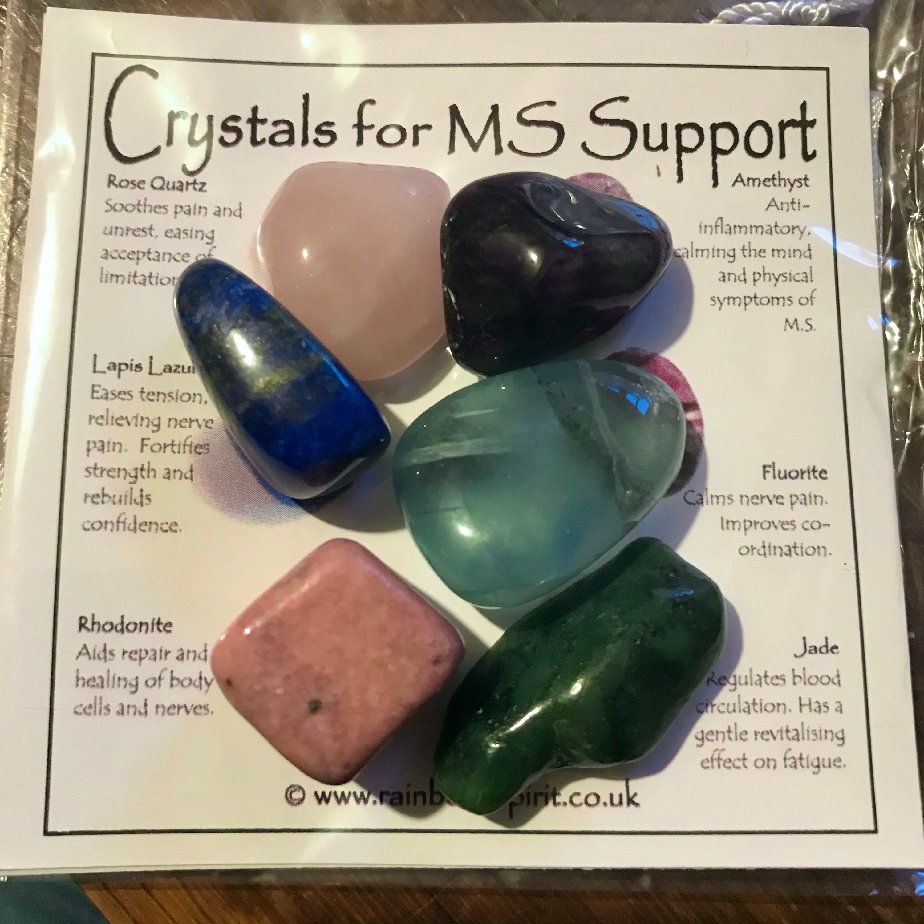 Multiple Sclerosis MS Crystal Support Set Etsy