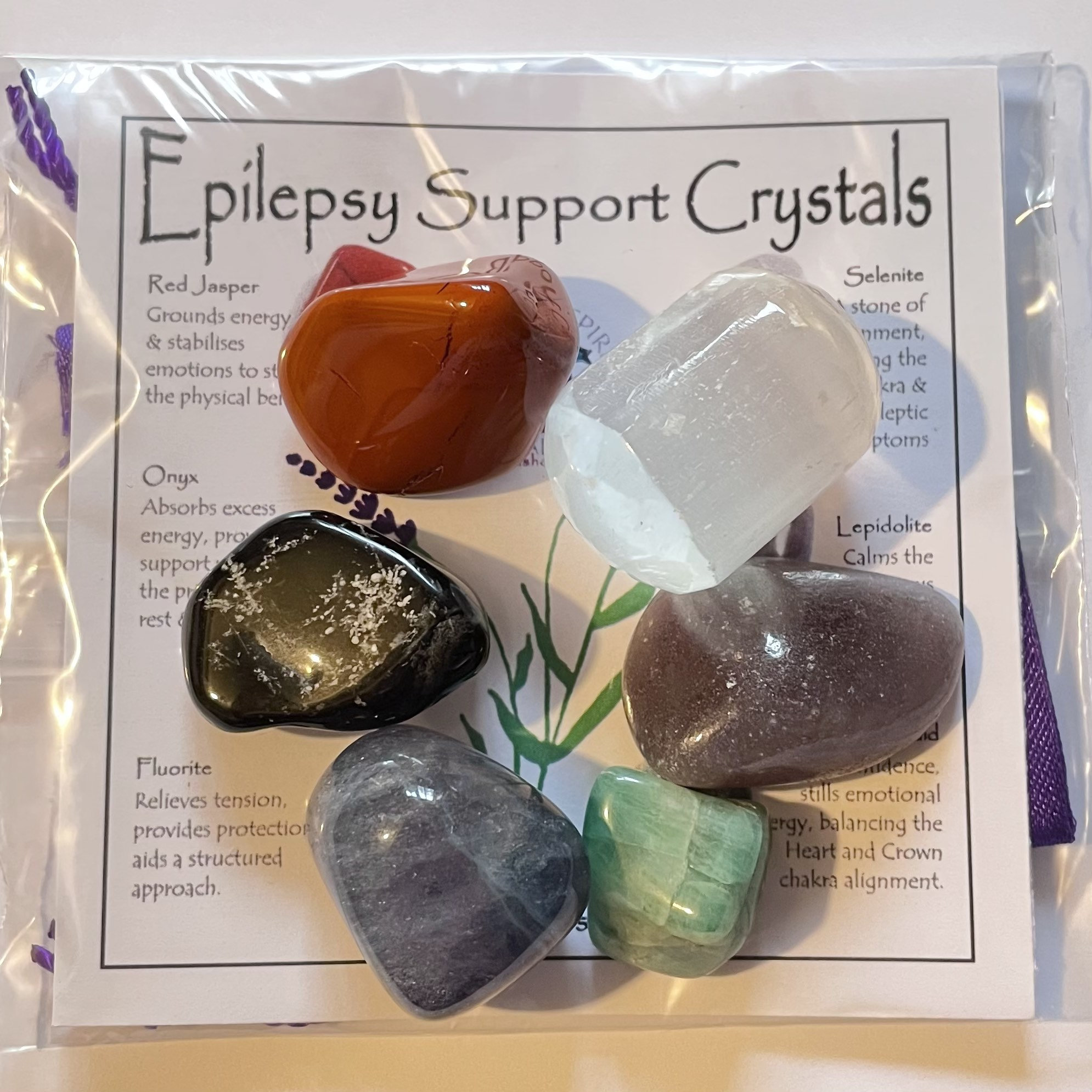 Epilepsy Support Crystal Set - Etsy