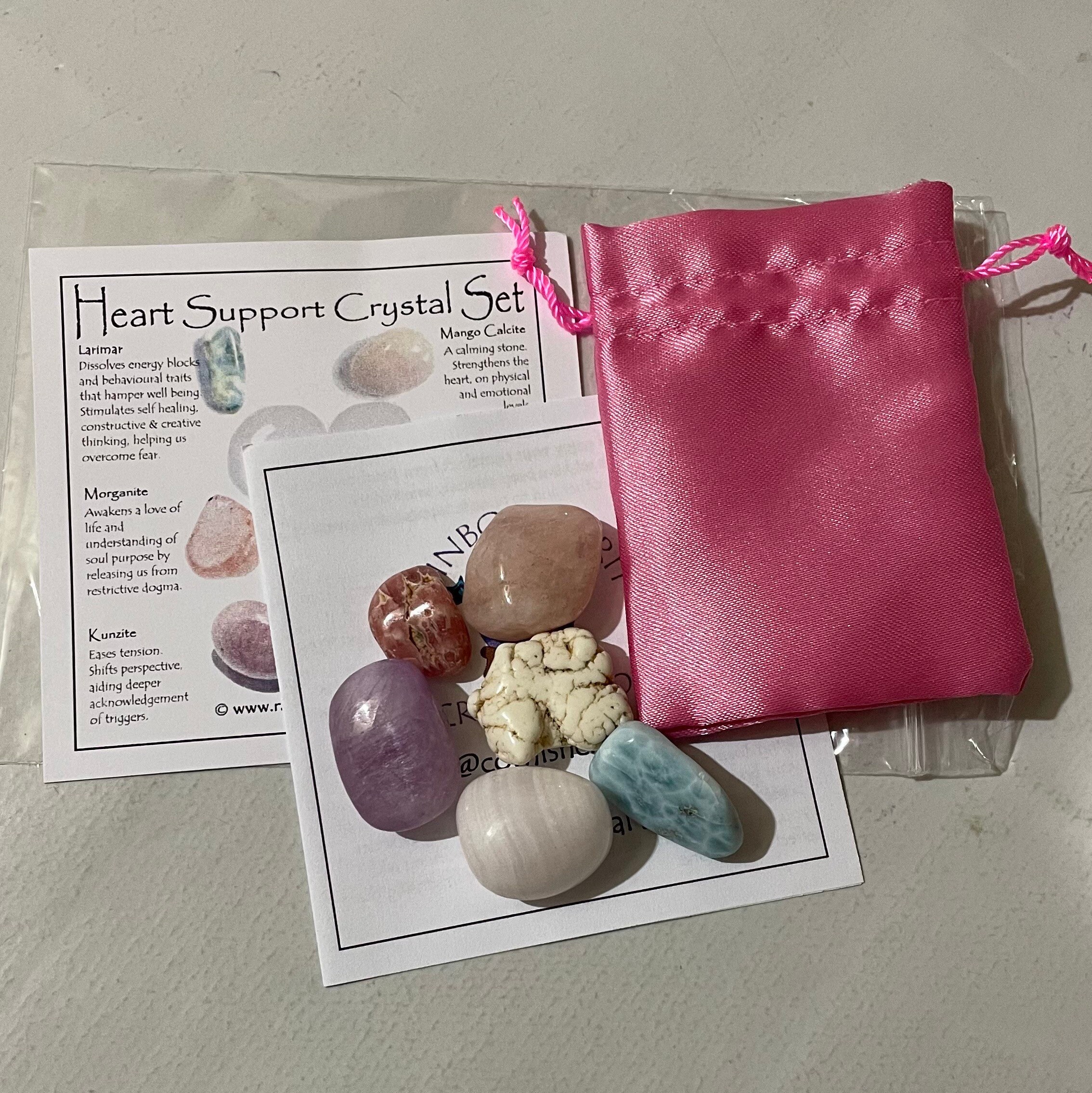 Heart Support Crystal Set - Etsy