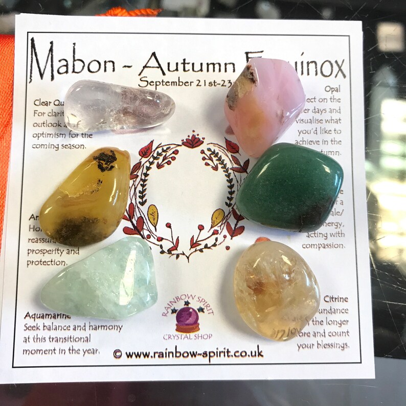 Autumn Equinox Mabon Crystal Set Etsy UK