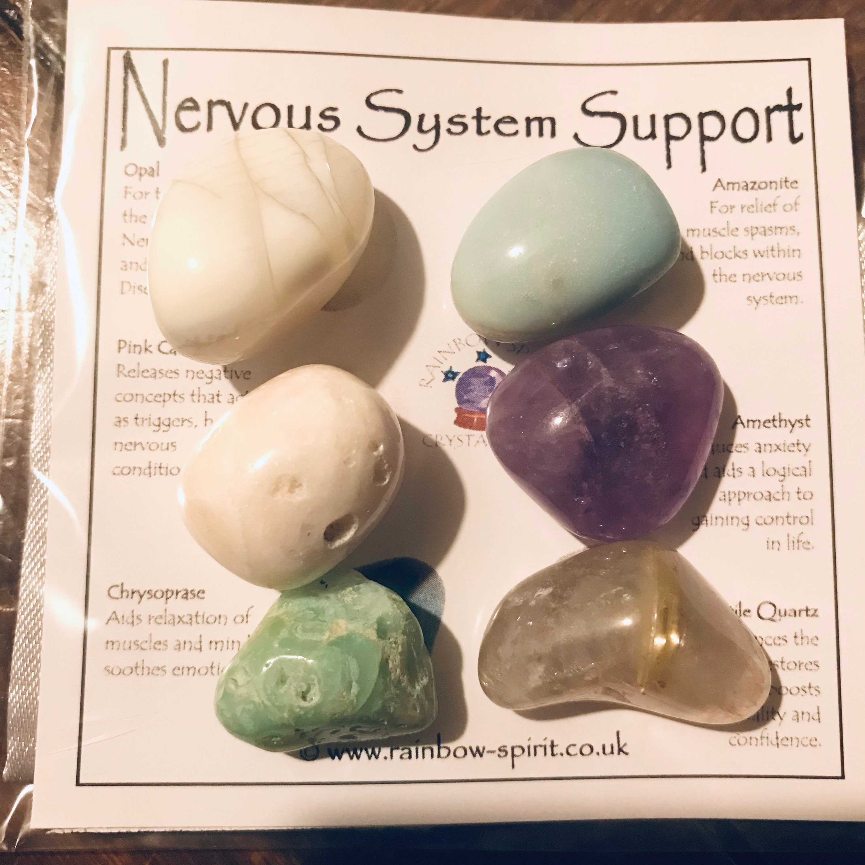 Nervous System Support Crystal Set Etsy