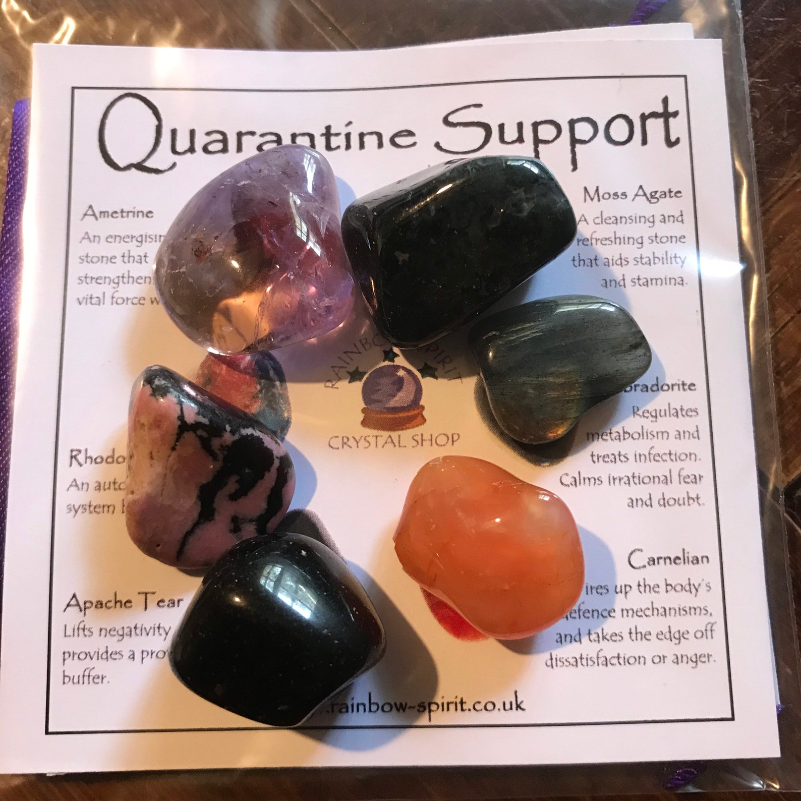 Quarantine Support Crystal Set - Etsy