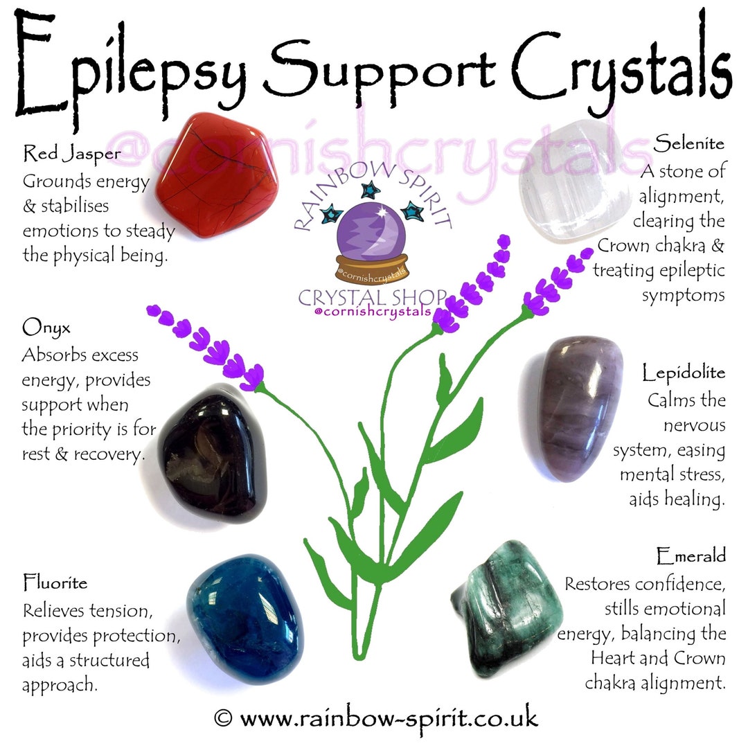 Epilepsy Support Crystal Set Etsy